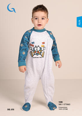 PIGIAMA TUTONE NEONATO M/L 1046 Tellini S.R.L. Veleprodajna odjeća